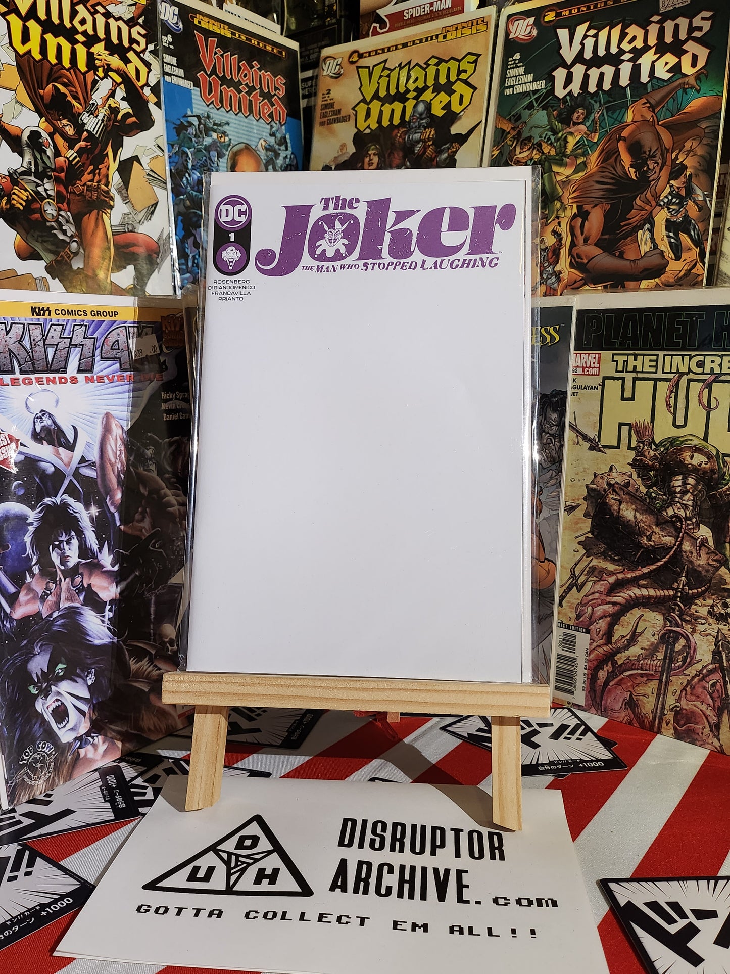 DC The Joker the Man Who Stopped Laughing #1 BLANK COVER