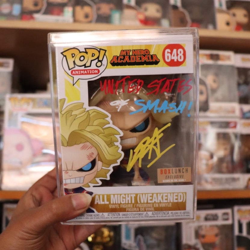 Signed My Hero Academia All Might (weakened) #648 Funko